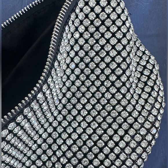 Mini bag shine black and silver - Picture 2 of 4